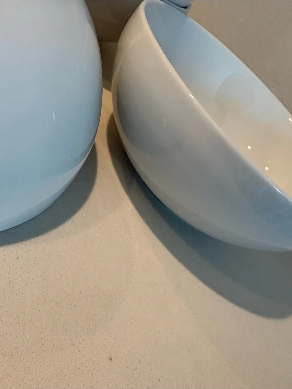 Crate&Barrel Glossy White Ceramic Cereal Bowls - Set of 4